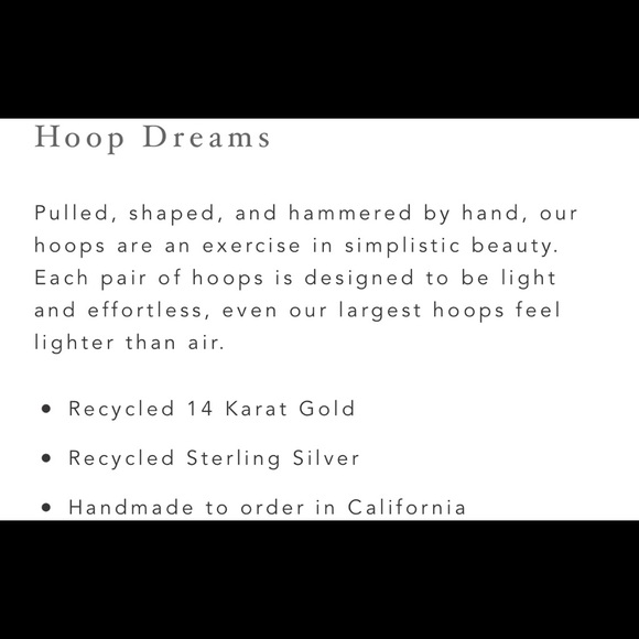 HAND MADE GOLD WISHBONE EARRINGS - Picture 5 of 5